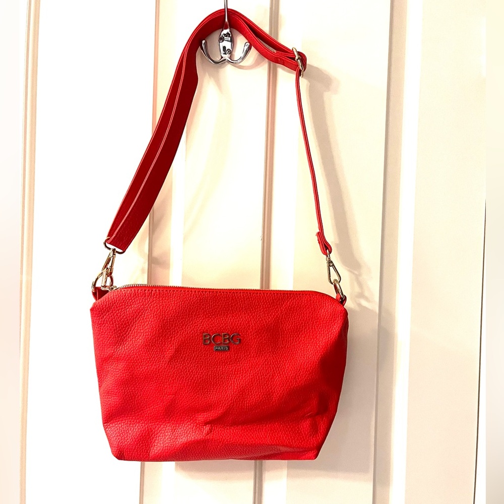 BCBG Paris Vibrant Coral Crossbody Bag